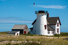 Stage Harbor Light on Cape Cod